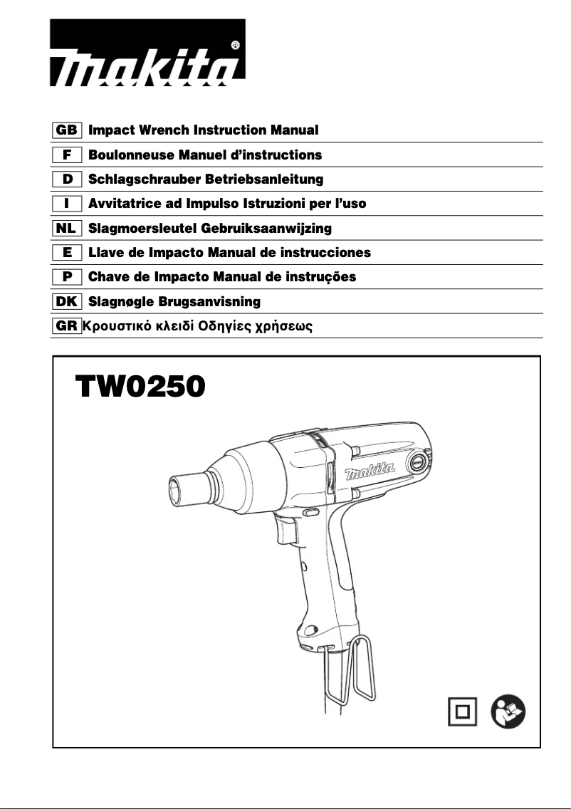 Page 1 de la notice Manuel utilisateur Makita TW0250