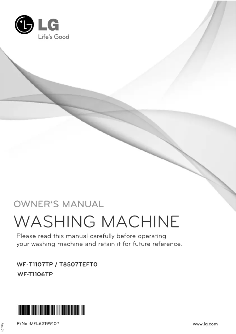 Page 1 de la notice Manuel utilisateur LG WF-T1106TP