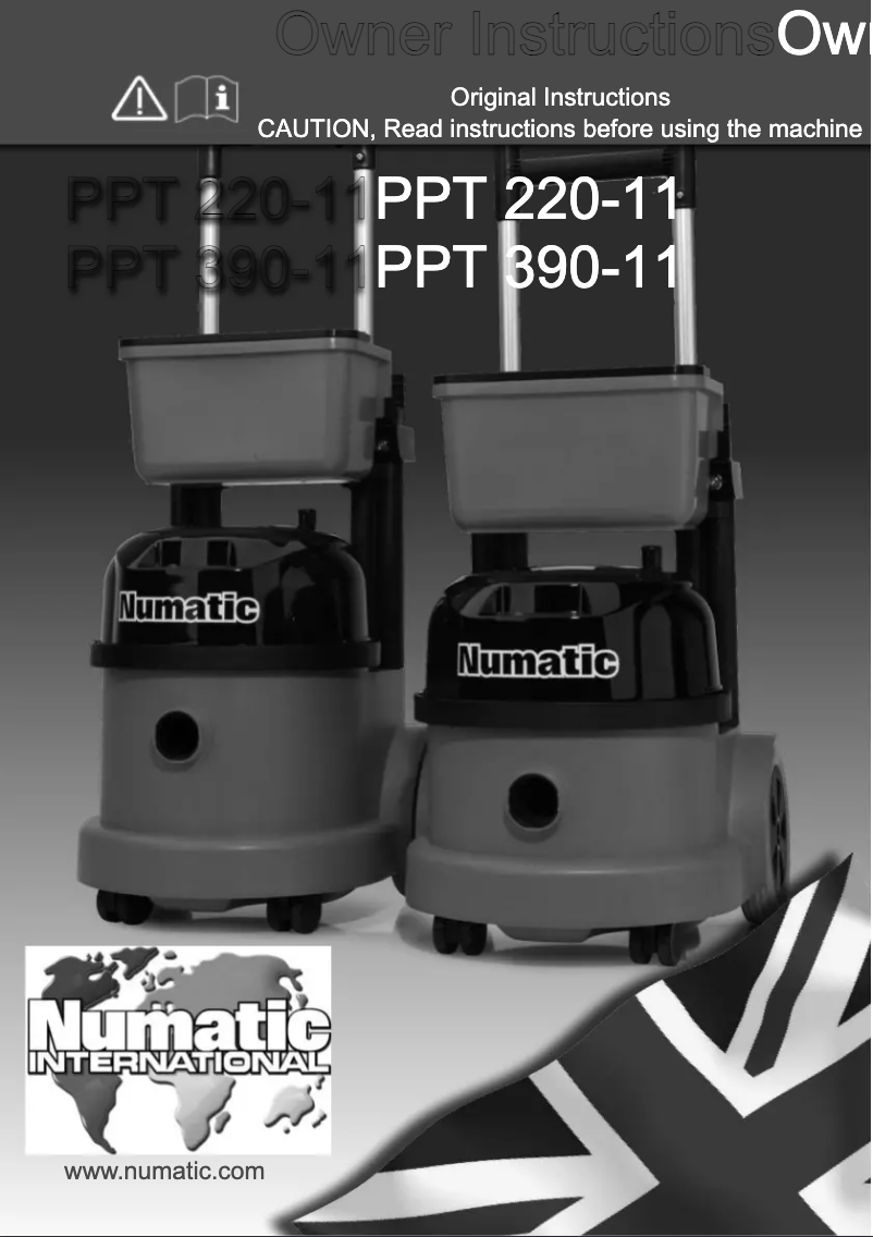 Page 1 de la notice Manuel utilisateur Numatic PPT220-11