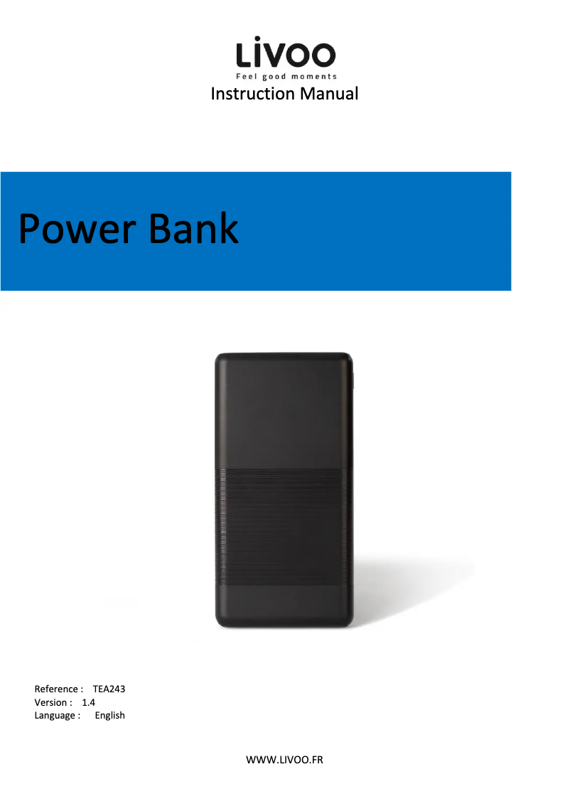 Página 1 del manual Manual de usuario Livoo TEA243
