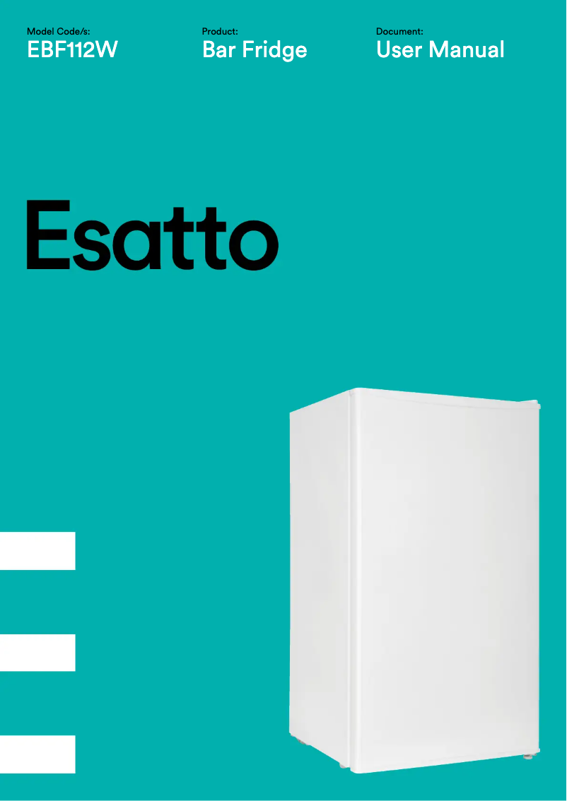 Page n°1 - Manuel utilisateur Esatto EBF112W
