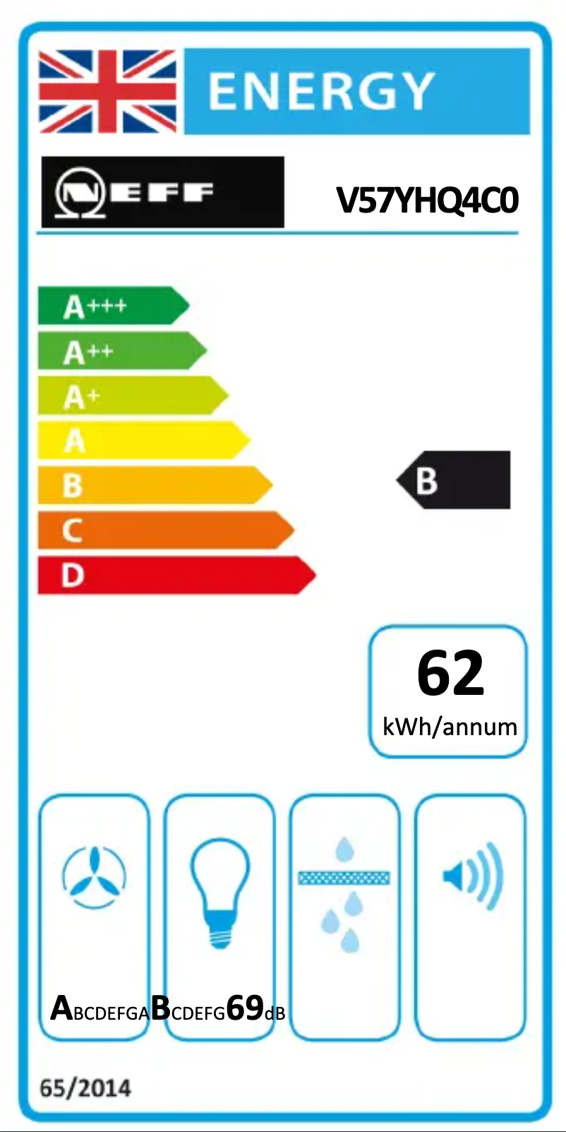 Page n°1 - Label énergétique Neff V57YHQ4C0