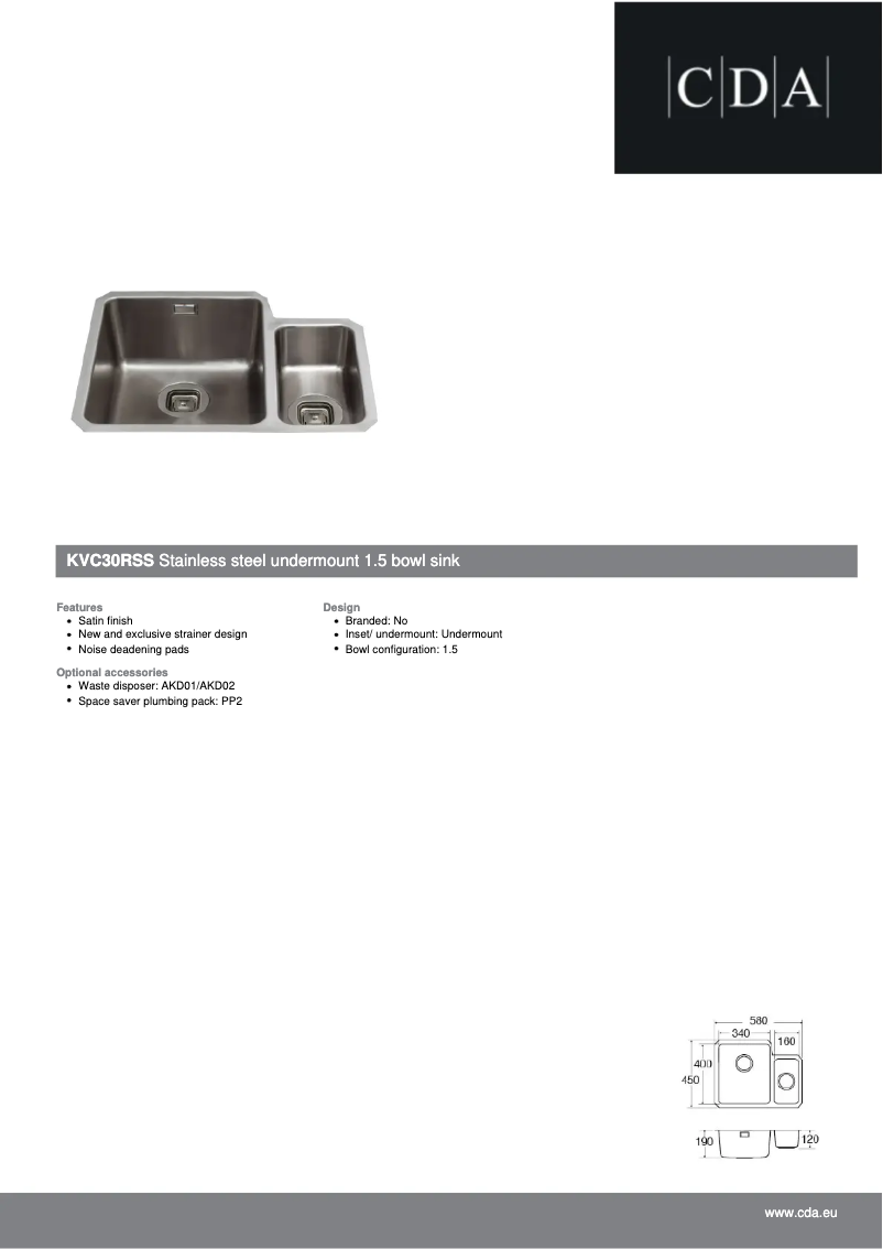 Image de la première page du manuel de l'appareil KVC30RSS