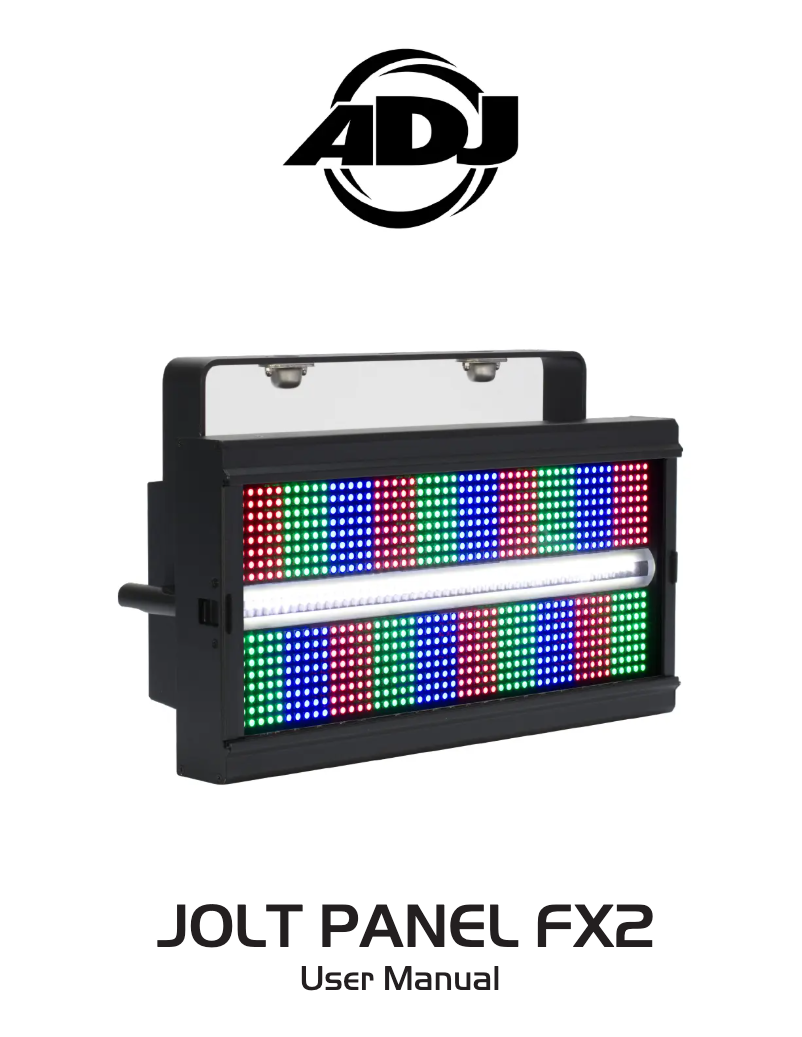 Page 1 de la notice Manuel utilisateur Adj Jolt Panel FX2