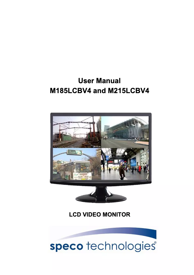 Page 1 de la notice Manuel utilisateur Speco Technologies M215LCBV4