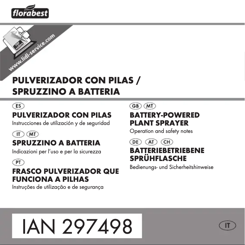 Page 1 de la notice Manuel utilisateur Florabest HG03316