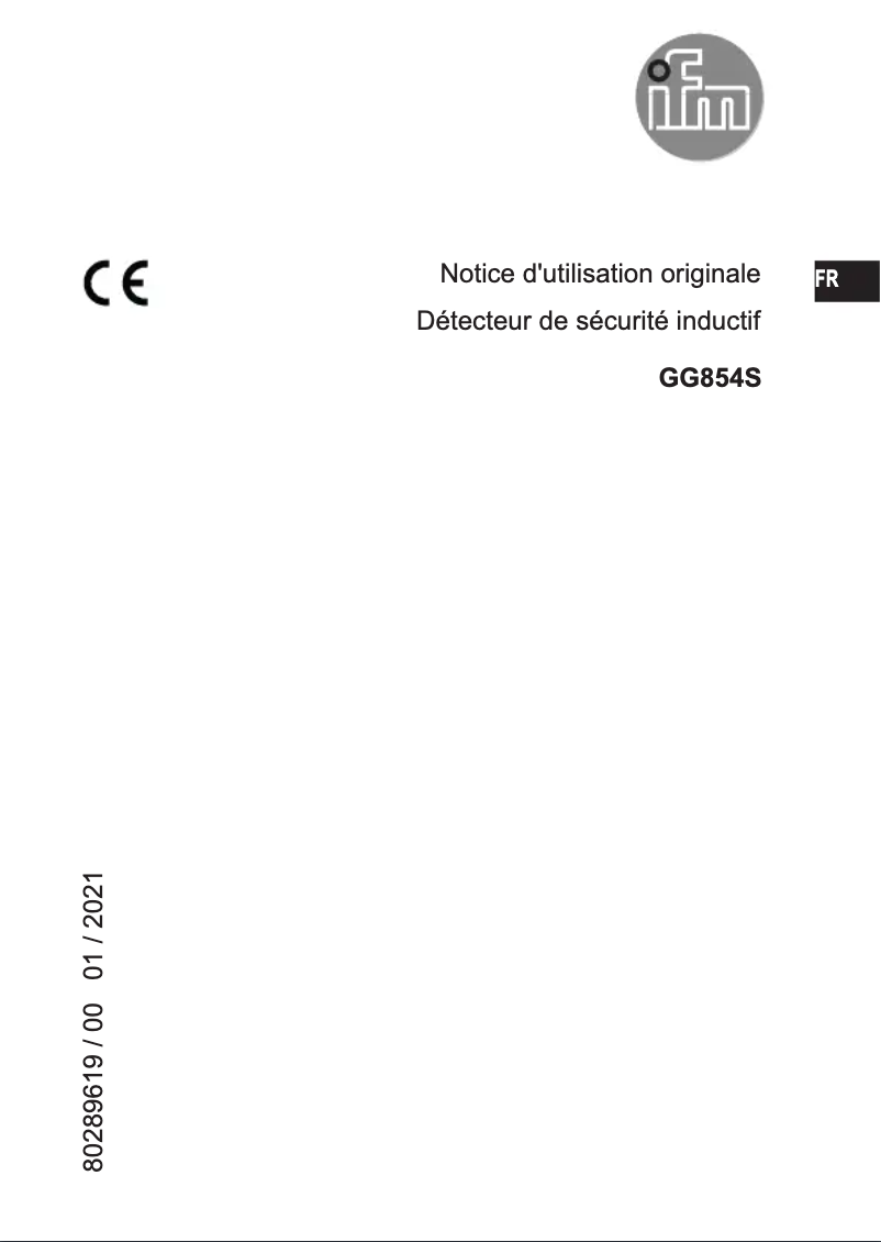 Image de la première page du manuel de l'appareil GG854S