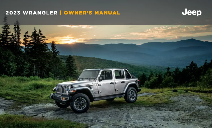 Image de la première page du manuel de l'appareil Wrangler (2023)