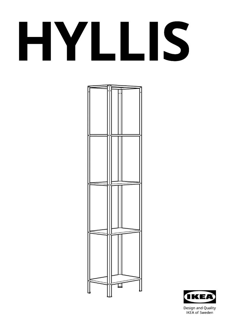 Image de la première page du manuel de l'appareil HYLLIS 404.885.03