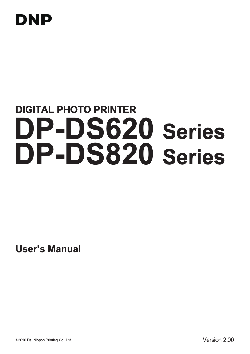 Page n°1 - Manuel utilisateur DNP DS620A