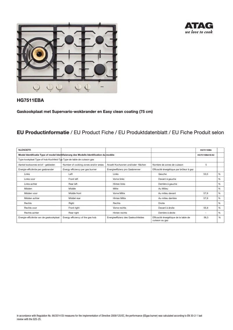 Image de la première page du manuel de l'appareil HG7511EBA