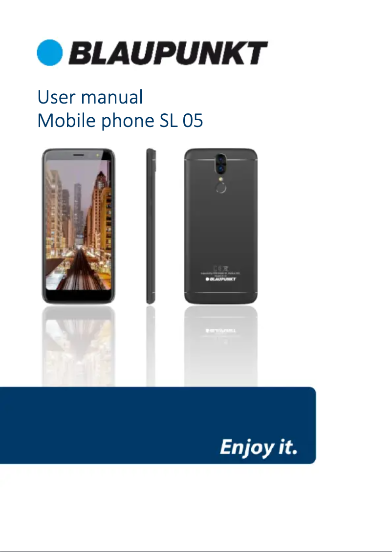 Page n°1 - Manuel utilisateur Blaupunkt SL 05