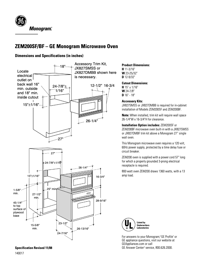 Imagen de la primera página del manual del dispositivo ZEM200SF