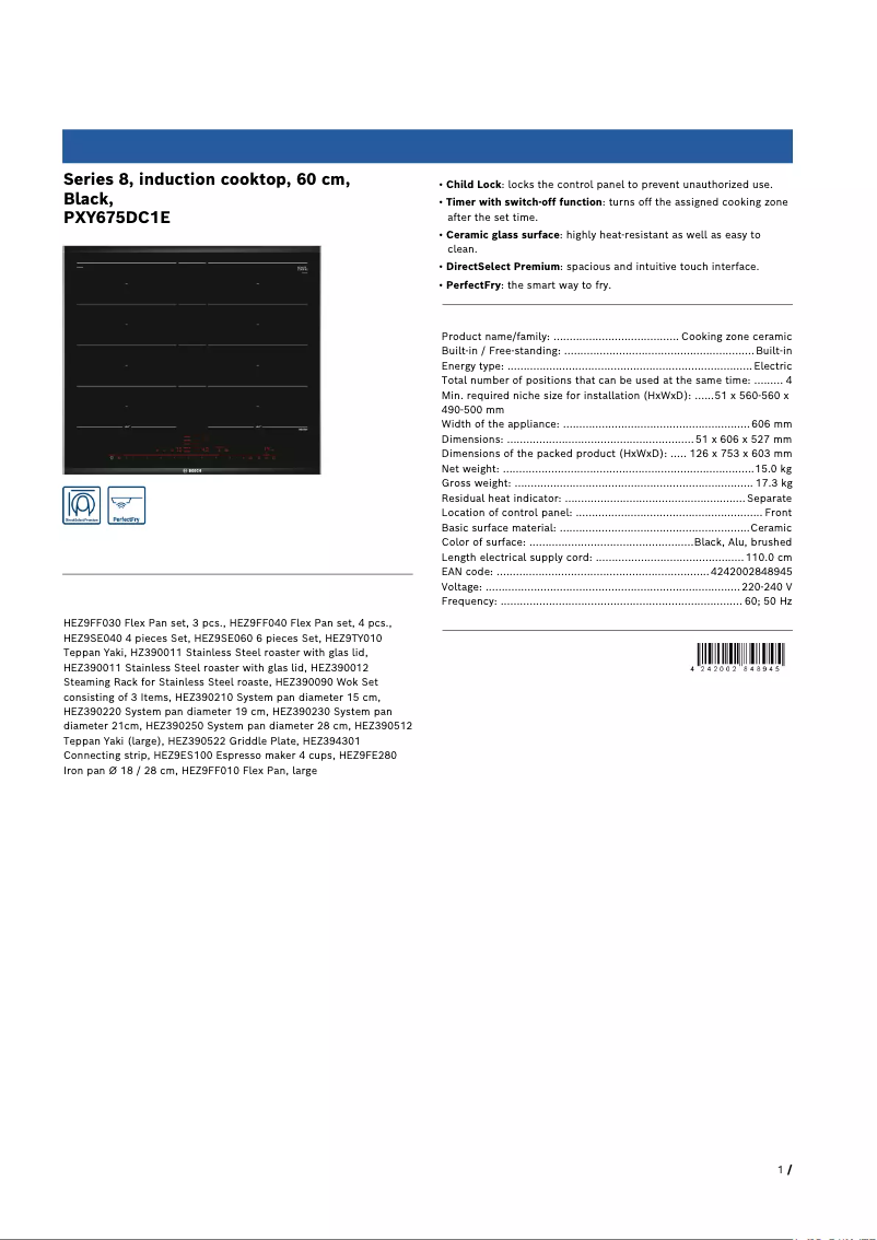 Image de la première page du manuel de l'appareil PXY675DC1E