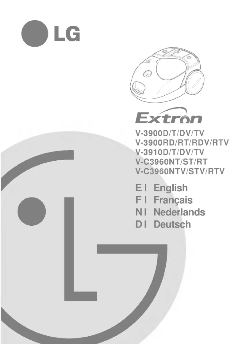 Page n°1 - Manuel utilisateur LG Extron V-C3960STV