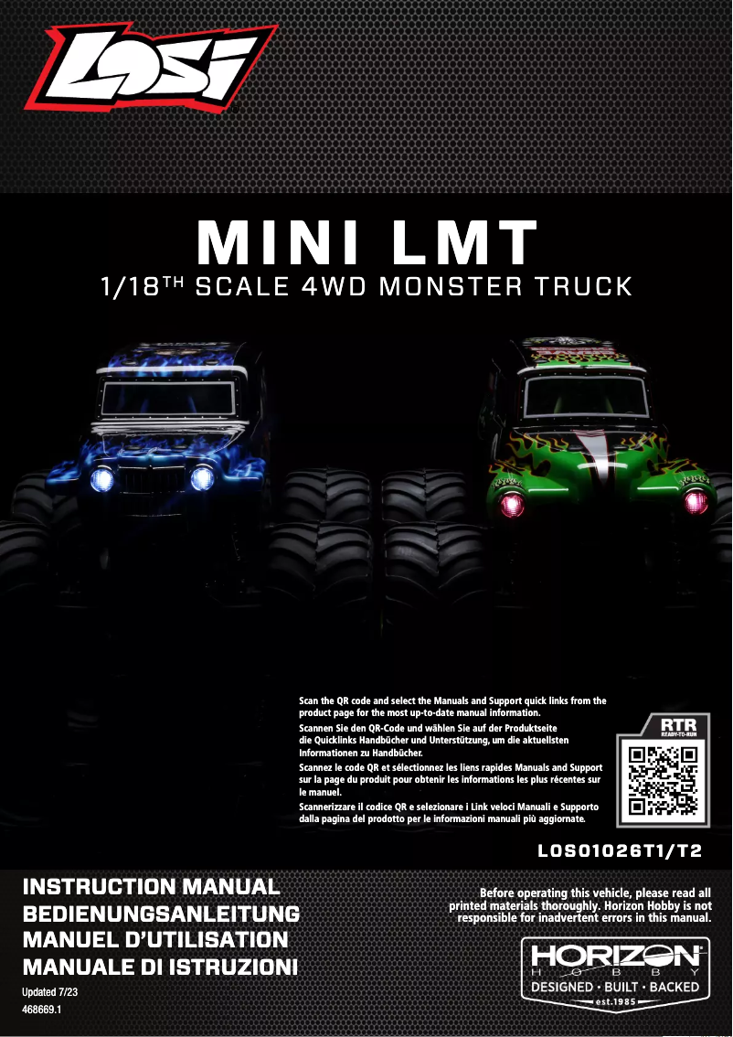 Image de la première page du manuel de l'appareil Mini LMT