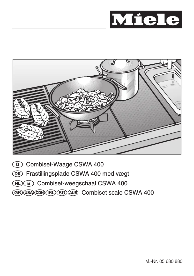 Page n°1 - Manuel utilisateur Miele CSWA 400