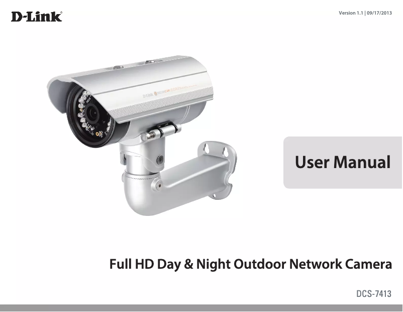 Page n°1 - Manuel utilisateur D-Link DCS-7413