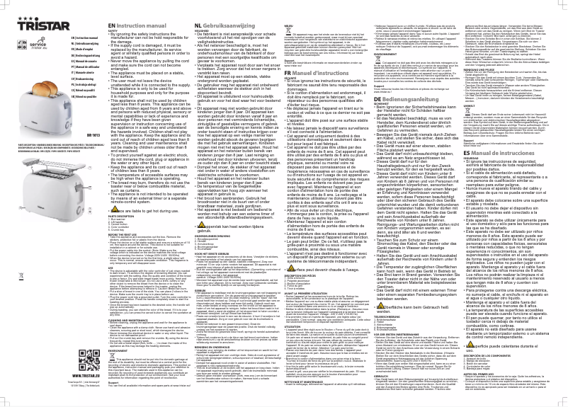 Image de la première page du manuel de l'appareil BR-1013