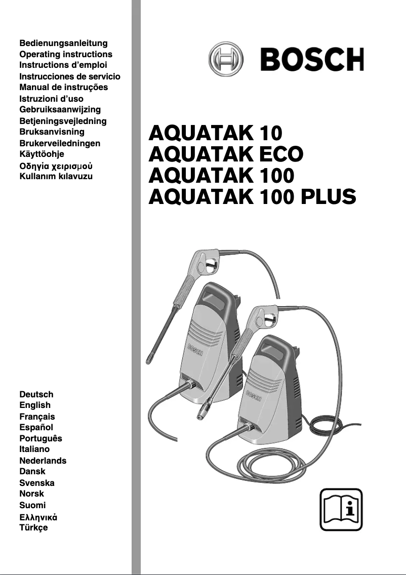 Página 1 del manual Manual de usuario Bosch Aquatak ECO
