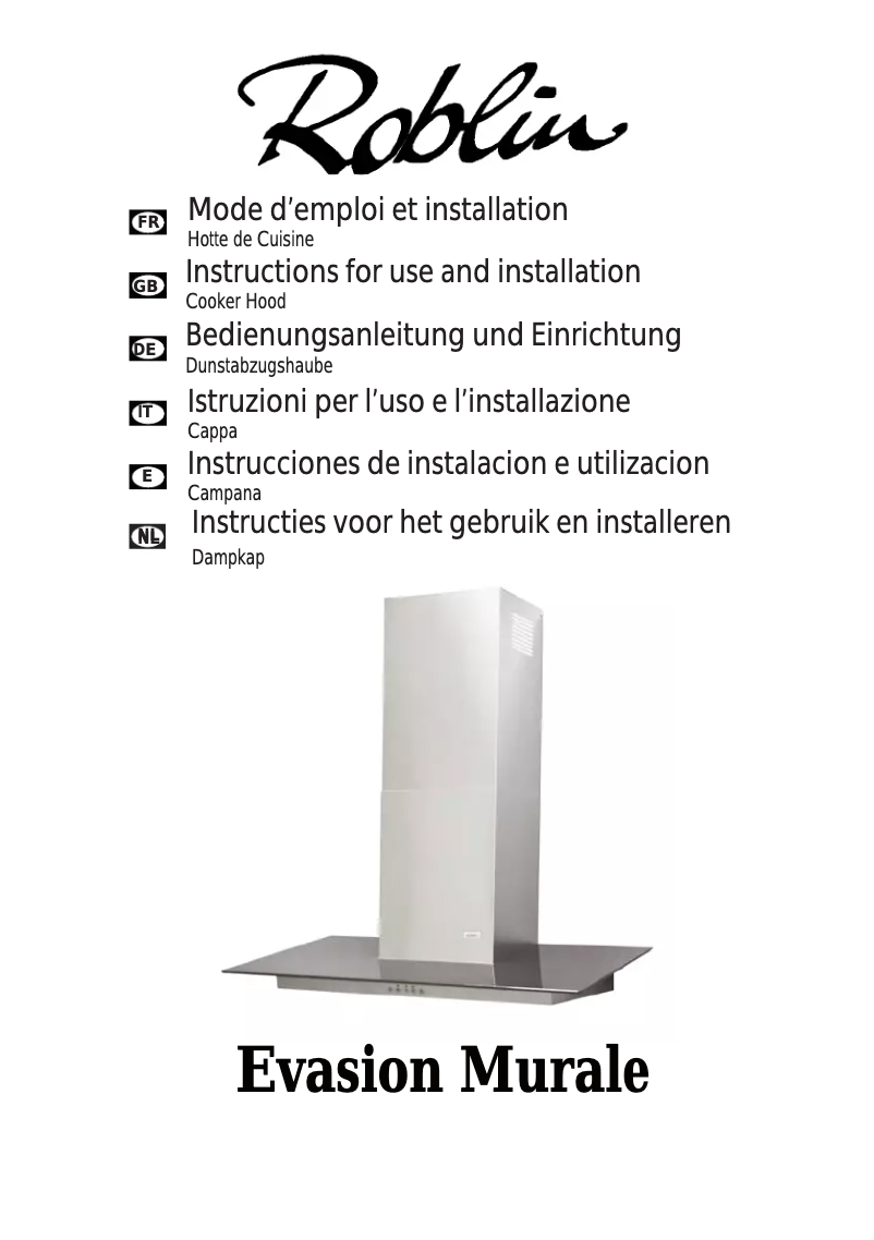 Página 1 del manual Manual de usuario Roblin Evasion