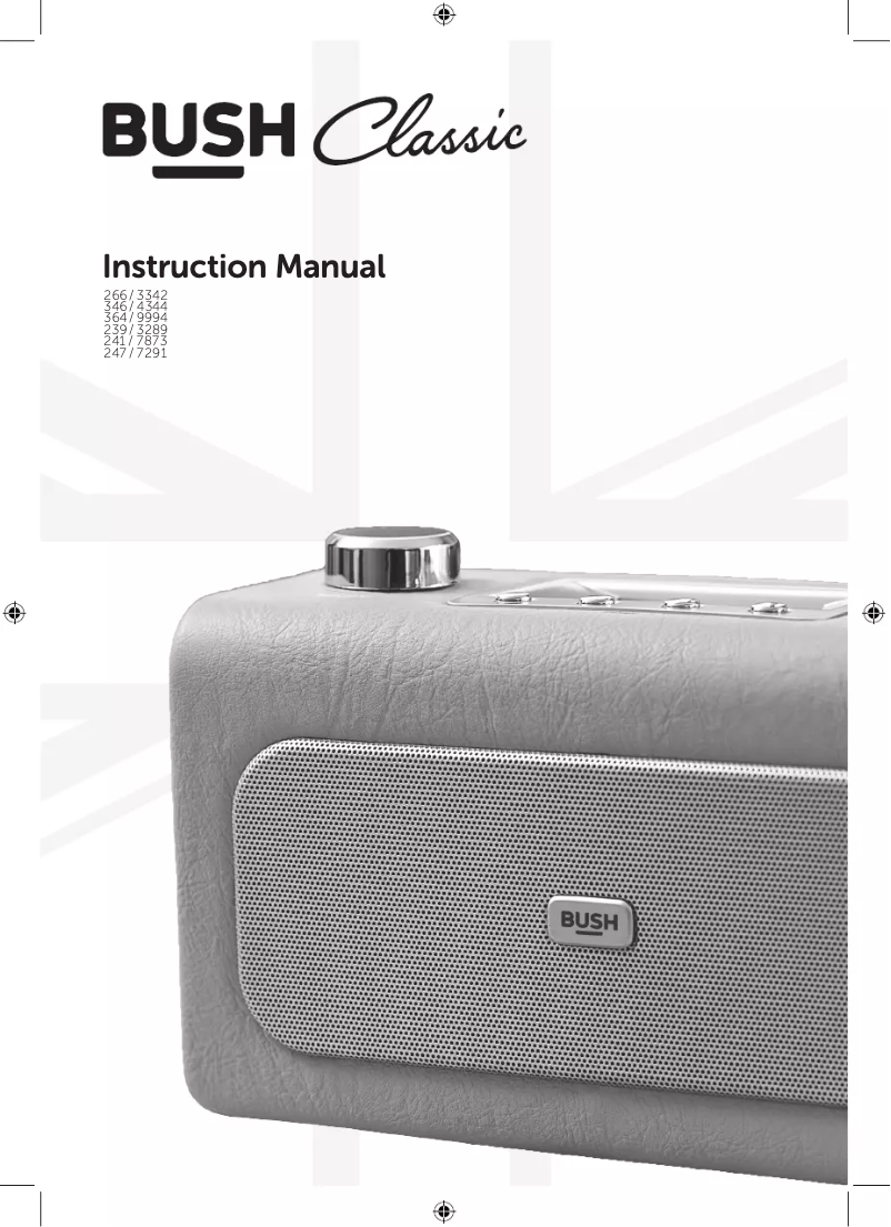 Page 1 of the manual User Manual Bush 364/9994