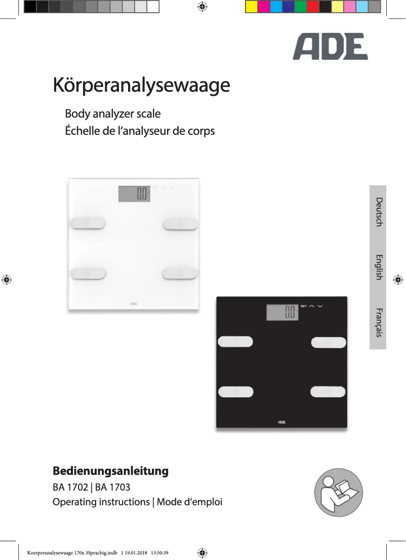 Page n°1 - Manuel utilisateur ADE BA 1703