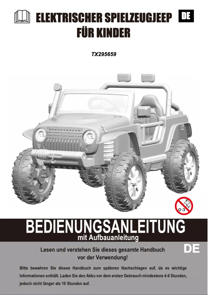 Image de la première page du manuel de l'appareil TX295659