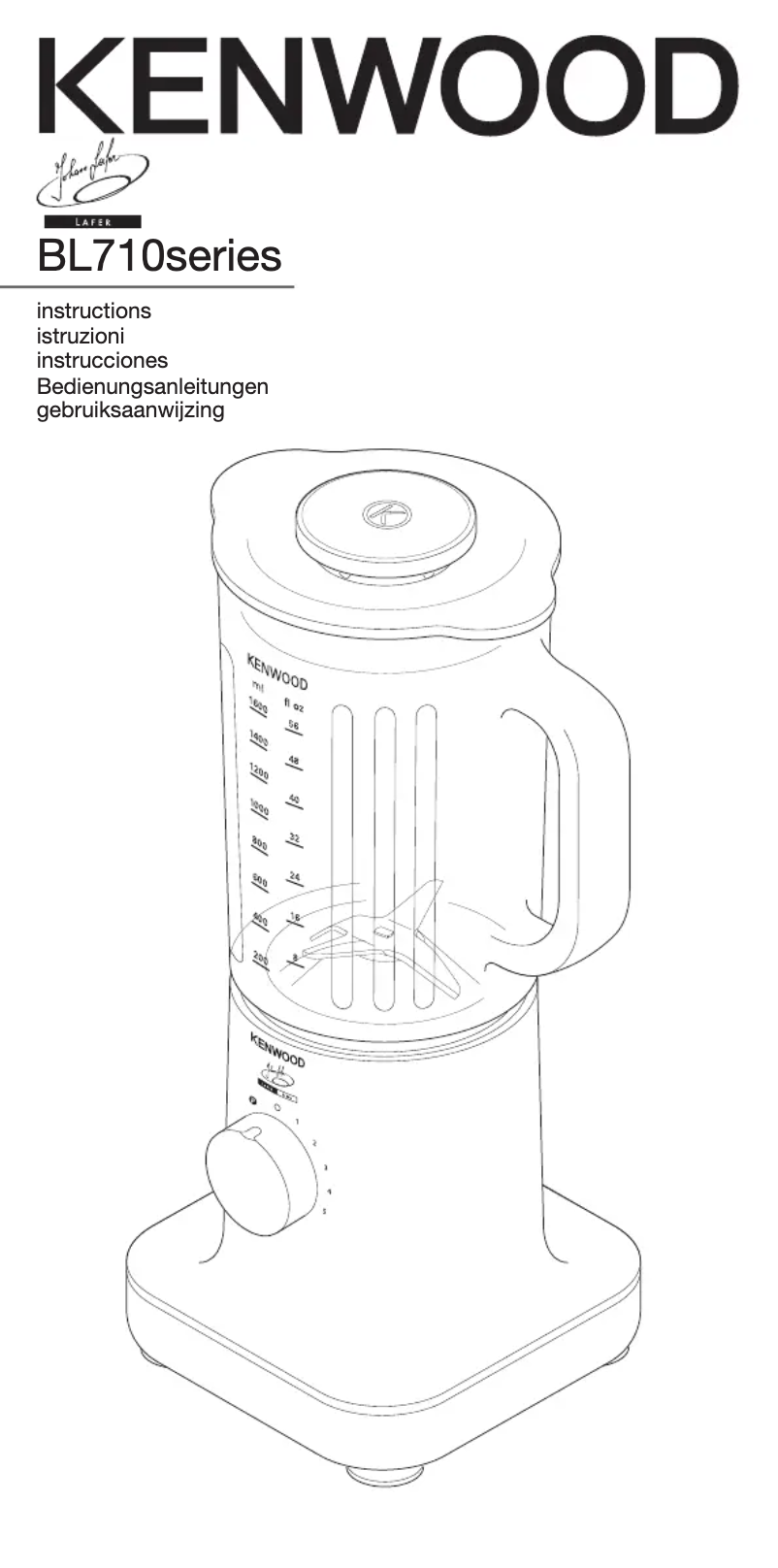 Page n°1 - Manuel utilisateur Kenwood BL716