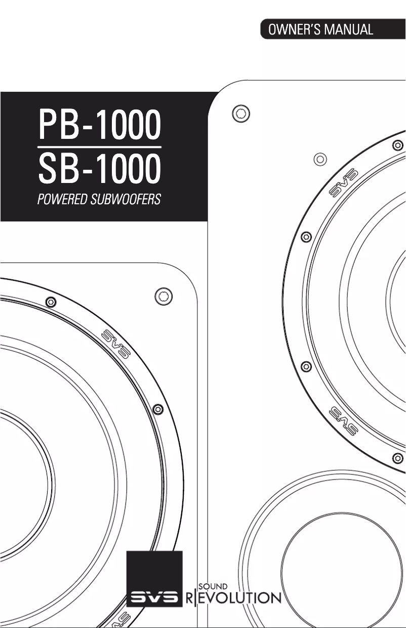 Image de la première page du manuel de l'appareil PB-1000