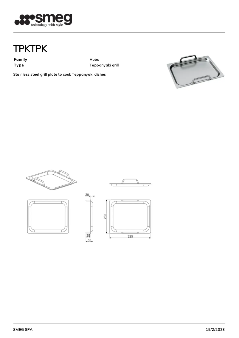 Image de la première page du manuel de l'appareil TPK