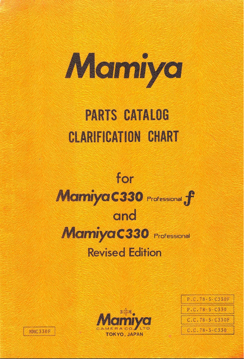 Page n°1 - Instructions / montage Mamiya C330