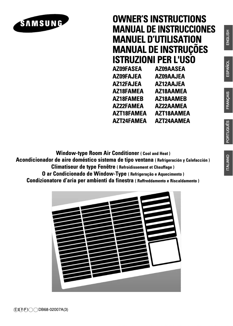 Page n°1 - Manuel utilisateur Samsung AZ12FADEA1