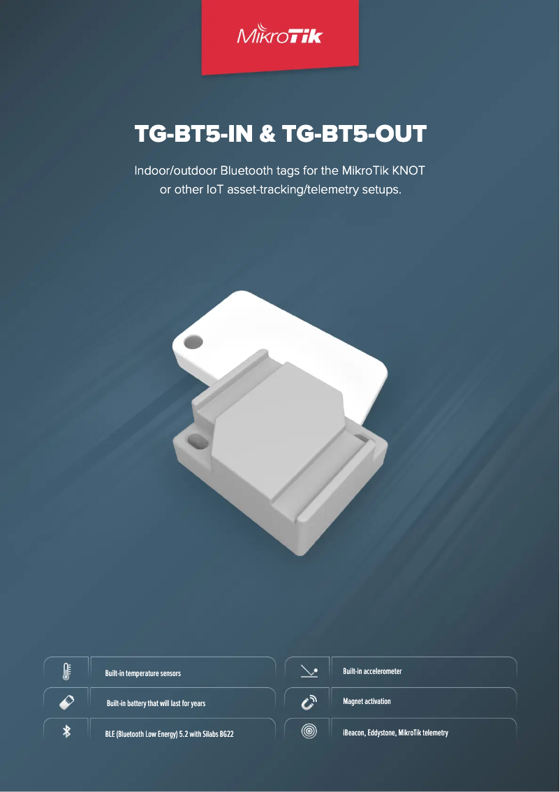 Page n°1 - Brochure Mikrotik TG-BT5-OUT