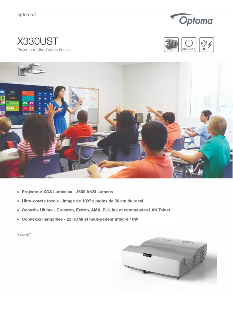 Image de la première page du manuel de l'appareil X330UST