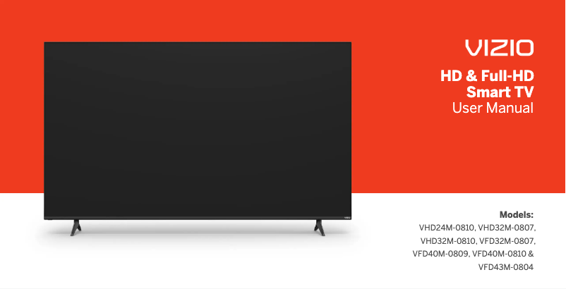 Page 1 de la notice Manuel utilisateur VIZIO VHD32M-0810