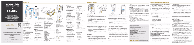 Page n°1 - Manuel utilisateur Røde RODELink Newsshooter