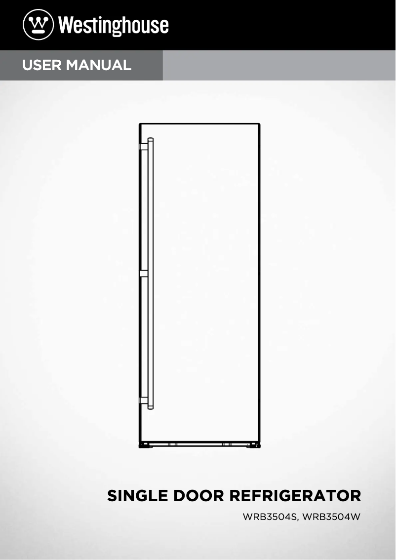 Image de la première page du manuel de l'appareil WRB3504WA