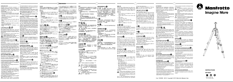 Page 1 de la notice Manuel utilisateur Manfrotto MK190X3-2W