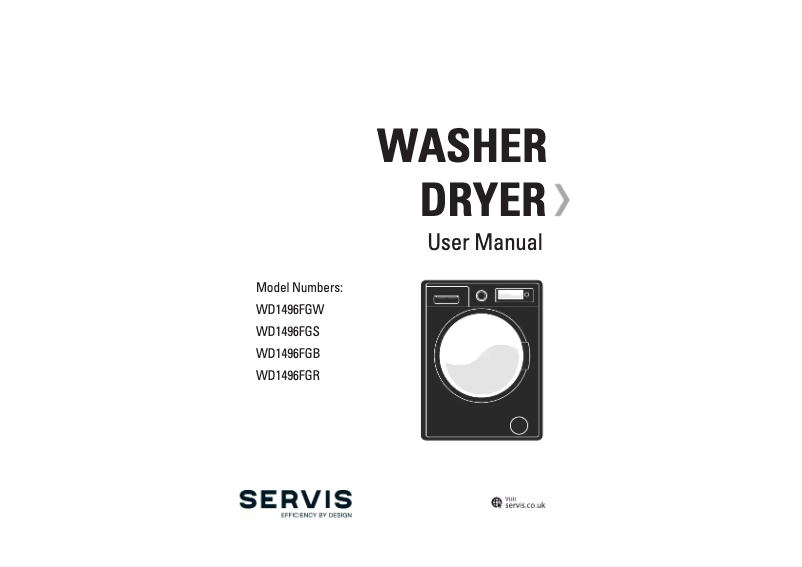 Page 1 de la notice Manuel utilisateur Servis WD1496FGS
