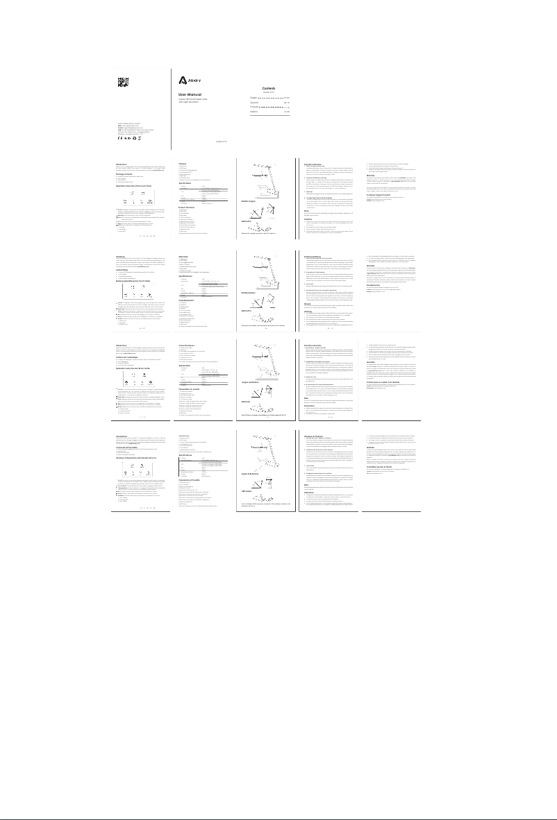 Page 1 de la notice Manuel utilisateur Aukey LT-ST24