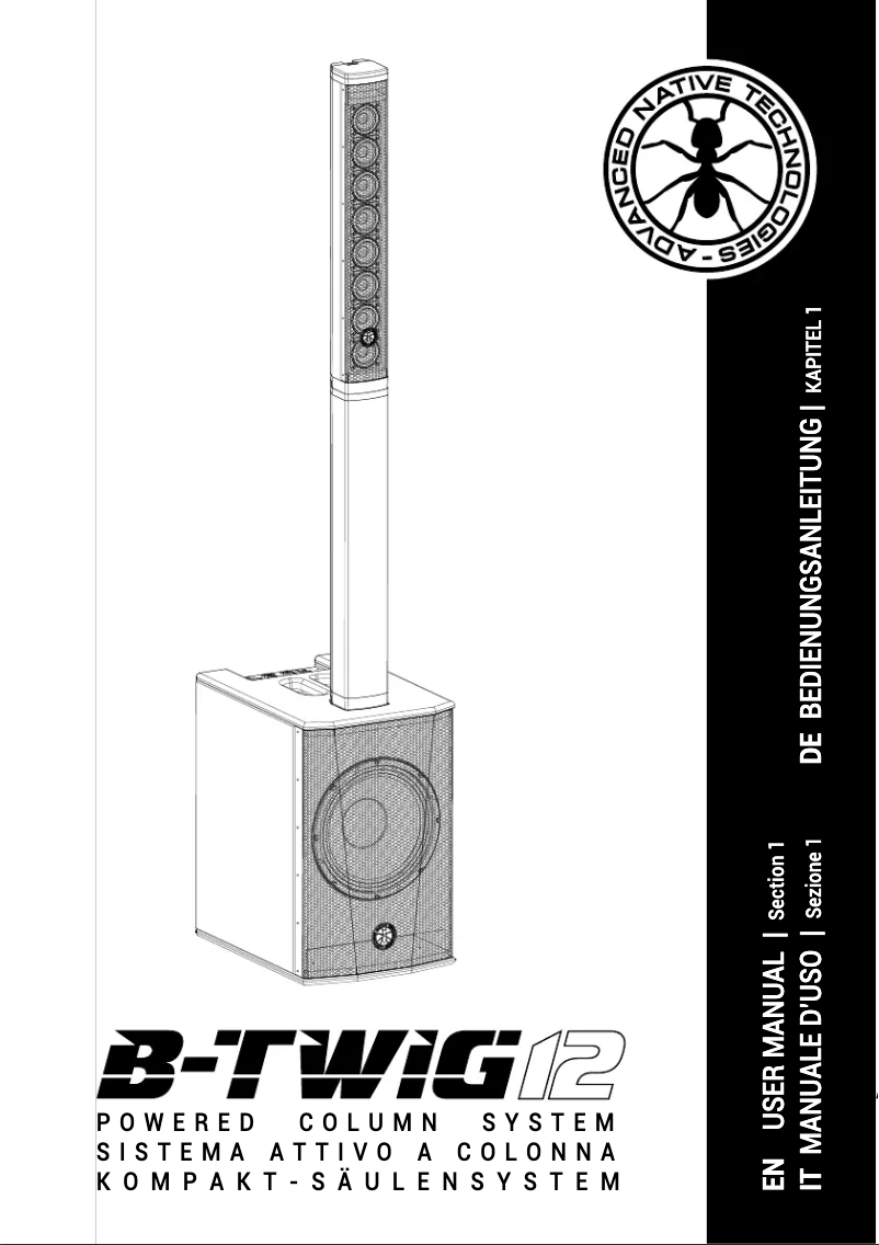Página 1 del manual Manual de usuario ANT B-Twig 12