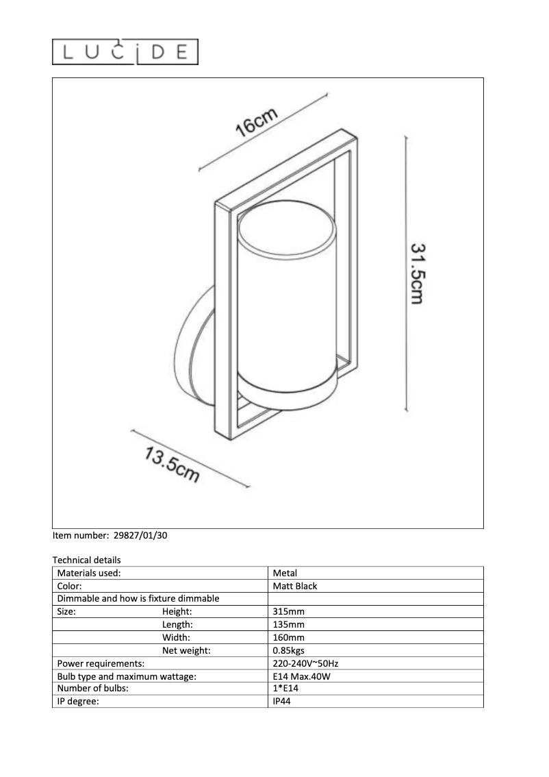 Image de la première page du manuel de l'appareil Nispen