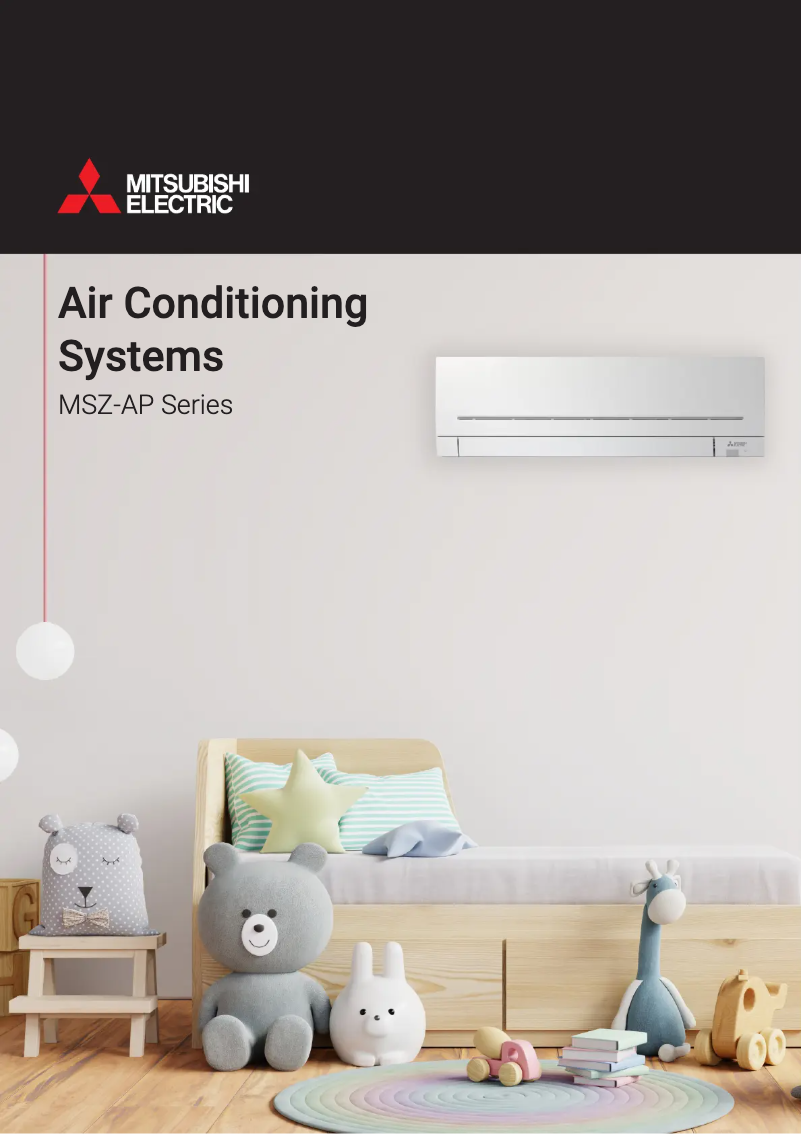 Page 1 de la notice Fiche technique Mitsubishi MSZ-AP60VG