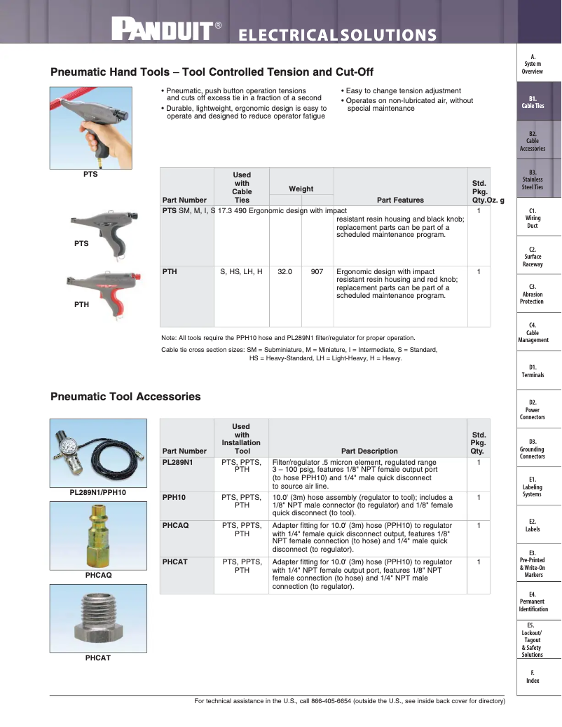Page n°1 - Catalogue Panduit PTS