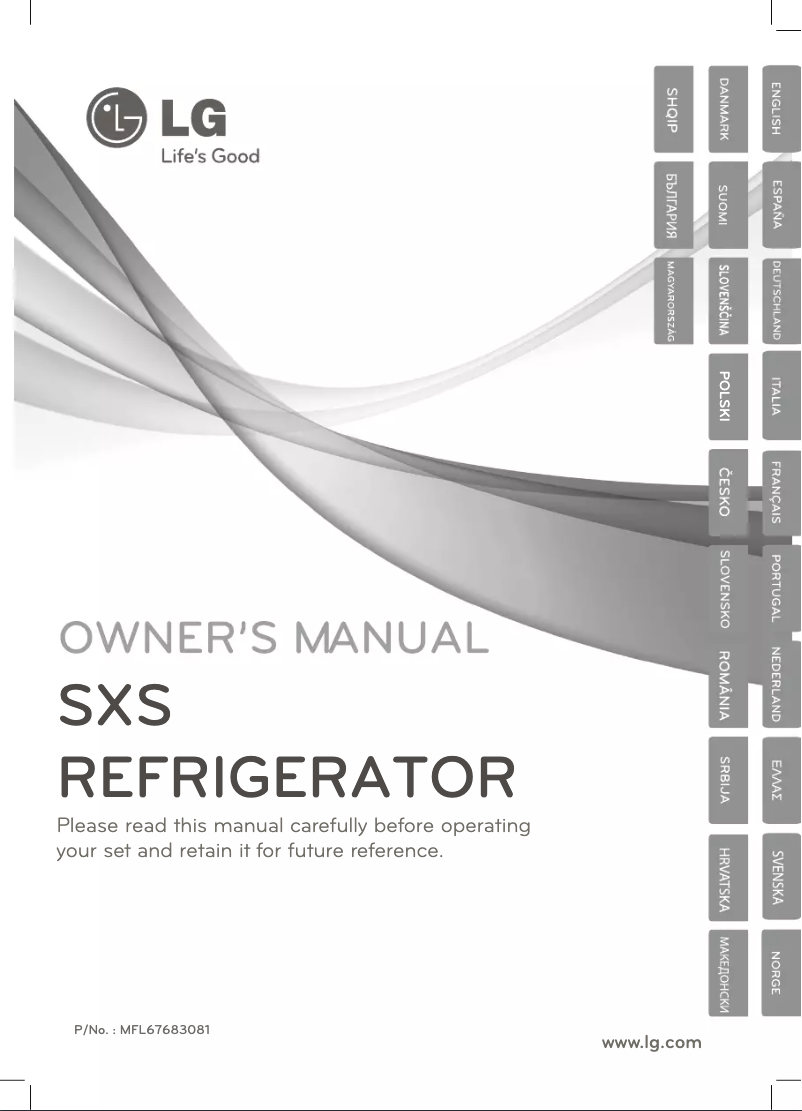 Page n°1 - Manuel utilisateur LG GS5164AEFZ1