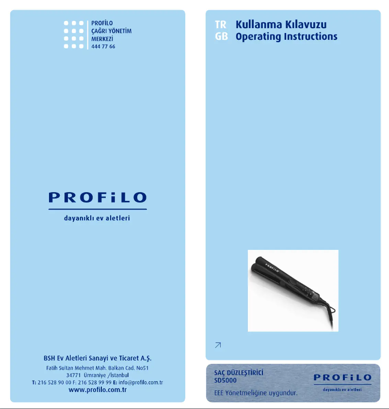 Página 1 del manual Manual de usuario Profilo SD5000