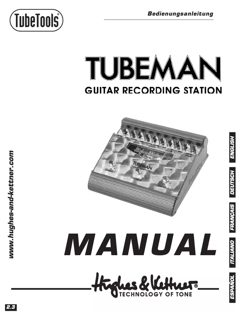 Page n°1 - Manuel utilisateur Hughes & Kettner Tubeman MKII