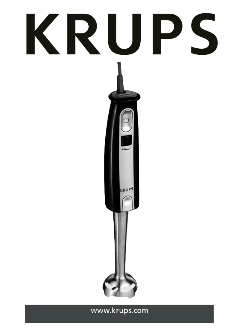 Page 1 de la notice Manuel utilisateur Krups GPA140