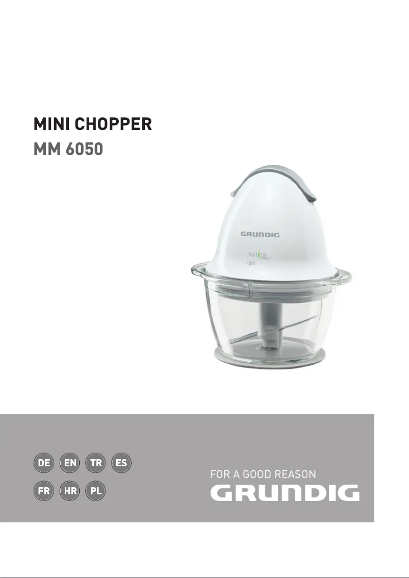 Page 1 de la notice Manuel utilisateur Grundig Multicut Compact MM 6050